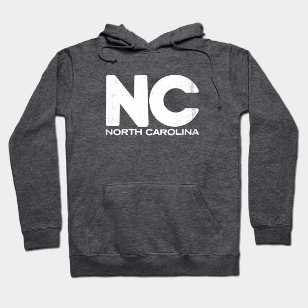 NC North Carolina State Vintage Typography Hoodie by Commykaze